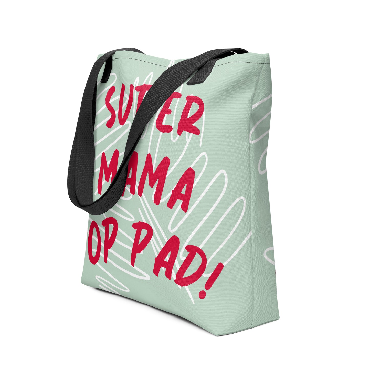 Trendy Tote Bag - "Super Mama Op Pad!"