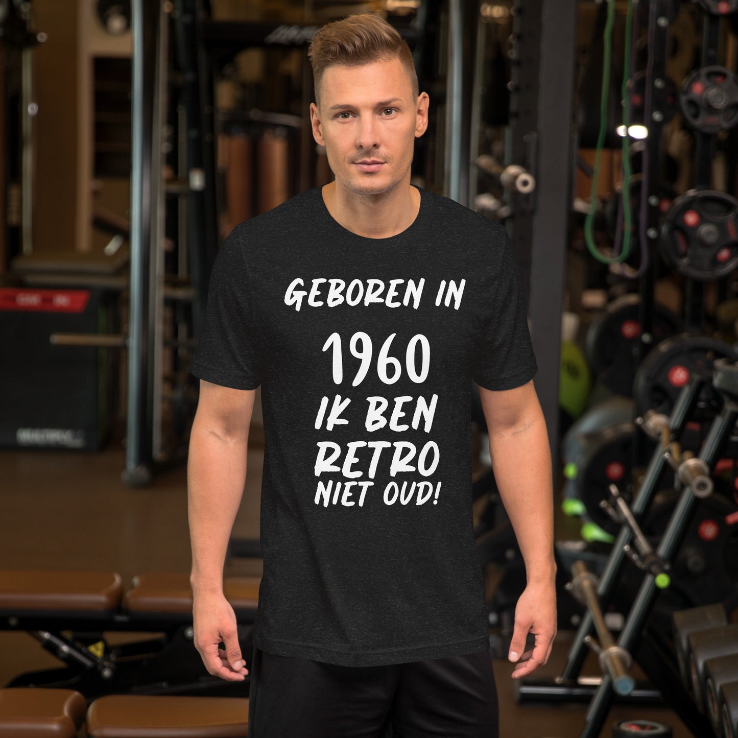 Retro T-shirt - "Geboren in 1960, Ik Ben Retro, Niet Oud!"