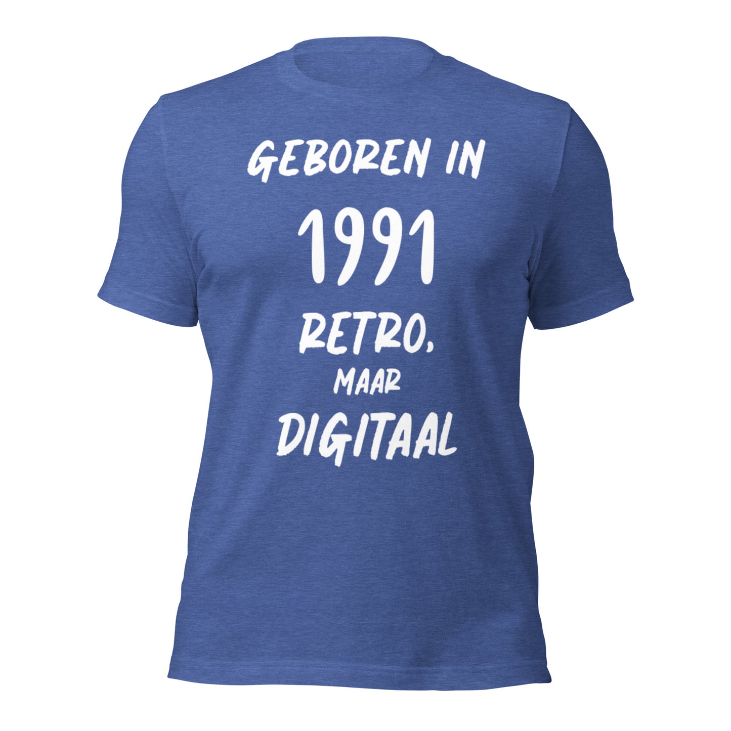 Retro T-shirt - "Geboren in 1991, Retro Maar Digitaal"