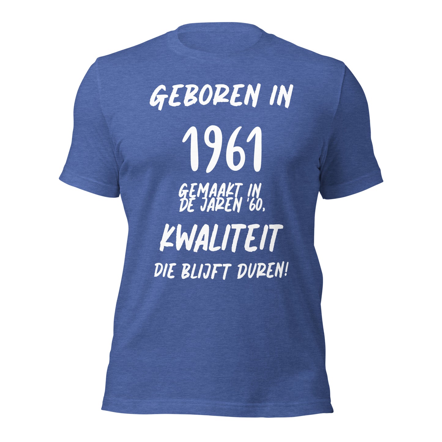 Retro T-shirt - "Geboren in 1961, Gemaakt in de Jaren '60"