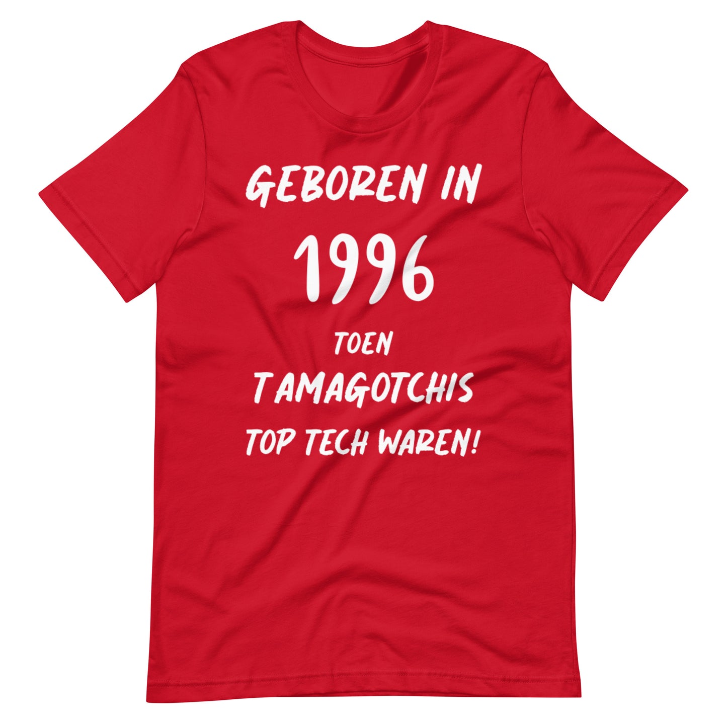 Vintage T-shirt - "Geboren in 1996, Toen Tamagotchis Top Tech Waren"