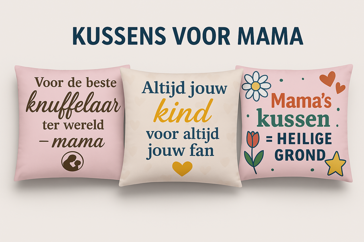 Kussens vol mama-liefde