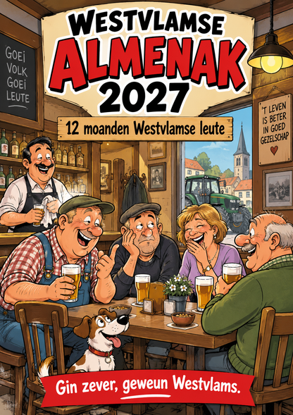 Westvlamse Almenak 2027 – A3 Maandkalender – Editie 2