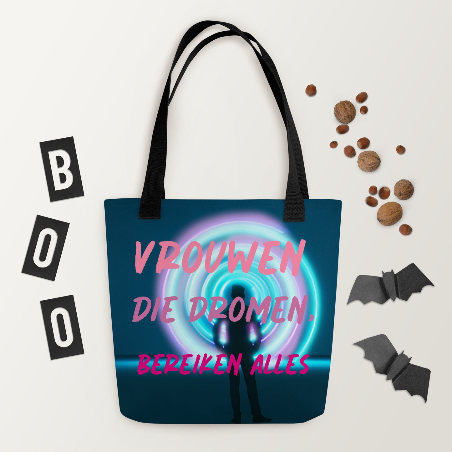 Motiverende Tote Bag - "Vrouwen Die Dromen, Bereiken Alles"