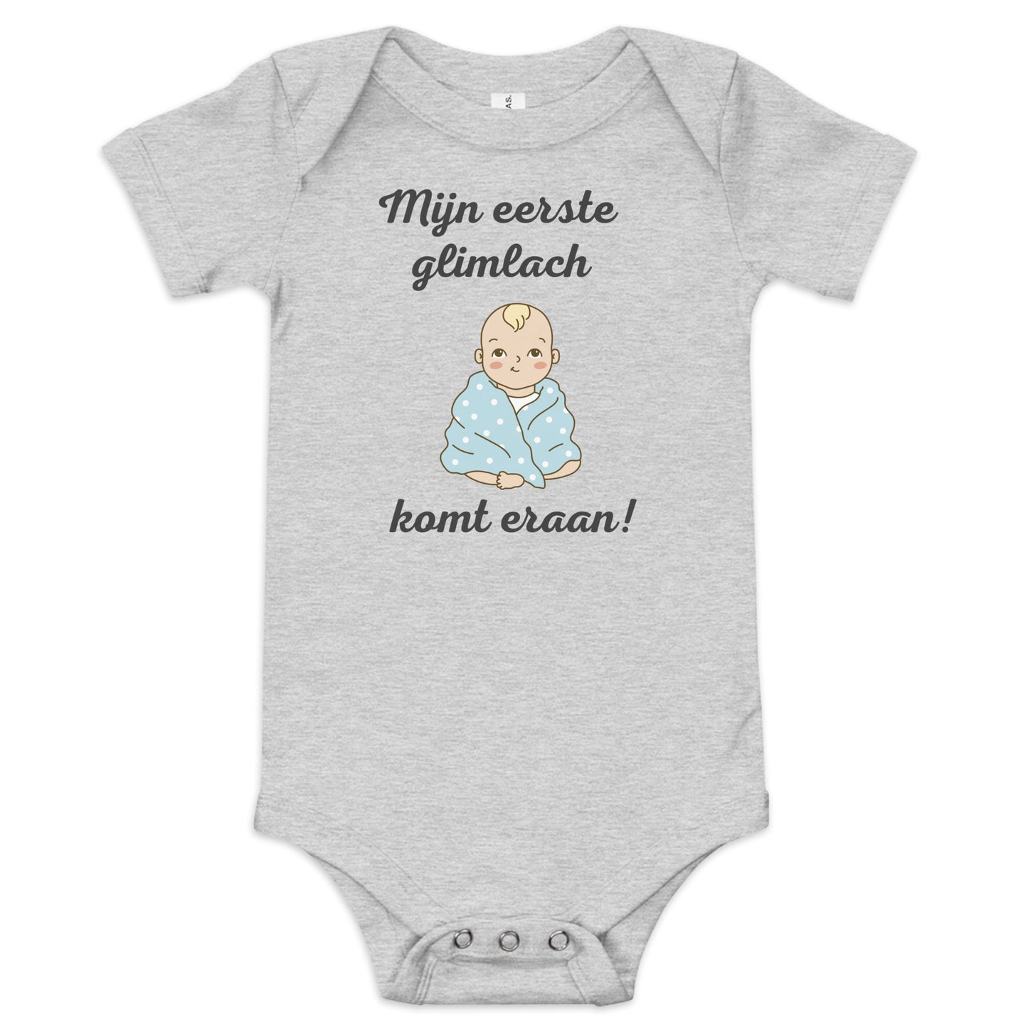 Unisex Baby Bodysuit "Mijn Eerste Glimlach Komt Eraan!" - Voor Vrolijke Momenten