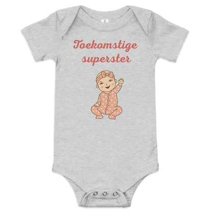 Unisex Baby Bodysuit "Toekomstige Superster" - Voor Kleine Toppers