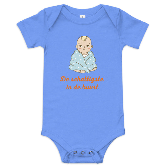 Unisex Baby Bodysuit "De Schattigste in de Buurt" - Zacht en Stijlvol