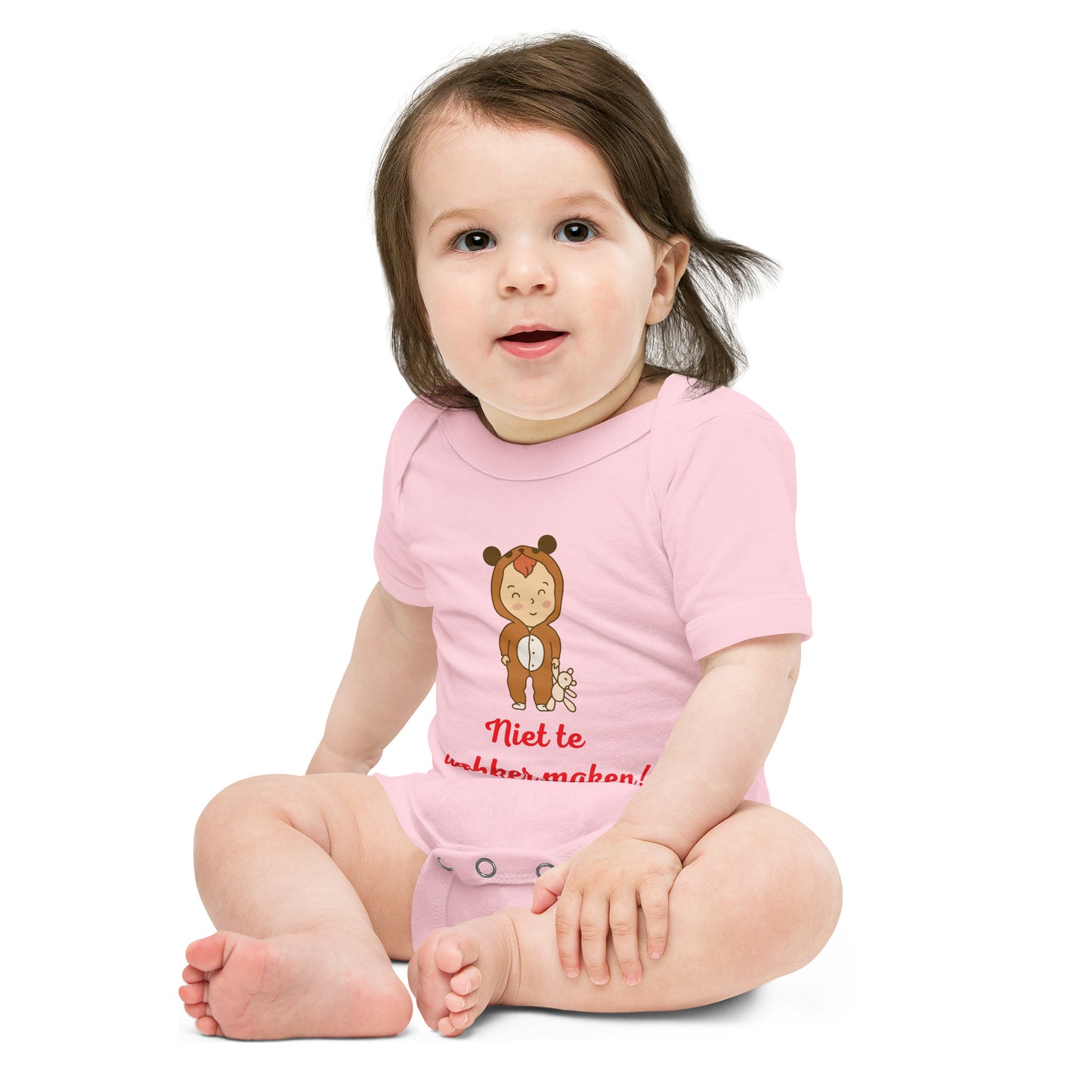 Unisex Baby Bodysuit "Niet te Wakker Maken!" - Speels en Comfortabel