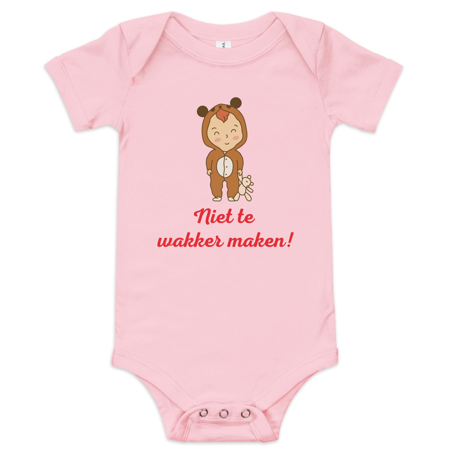 Unisex Baby Bodysuit "Niet te Wakker Maken!" - Speels en Comfortabel