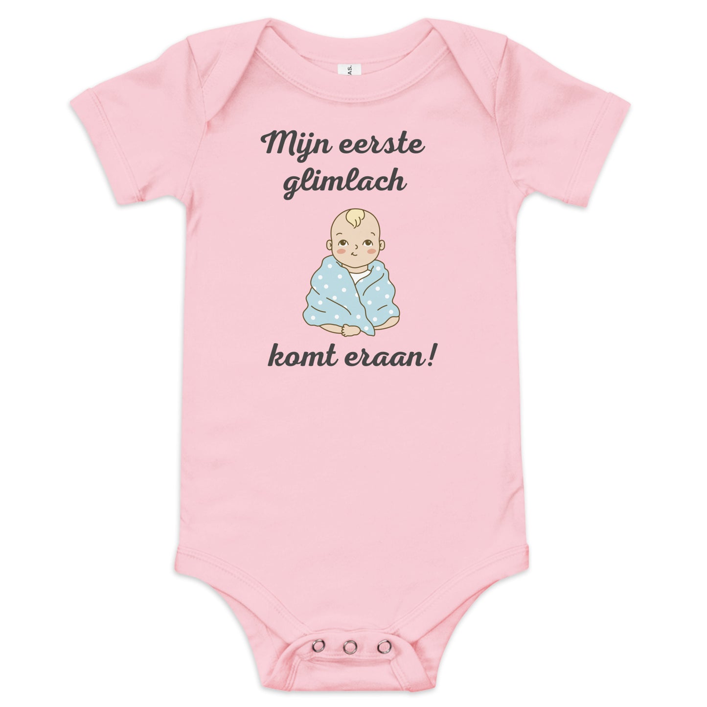 Unisex Baby Bodysuit "Mijn Eerste Glimlach Komt Eraan!" - Voor Vrolijke Momenten