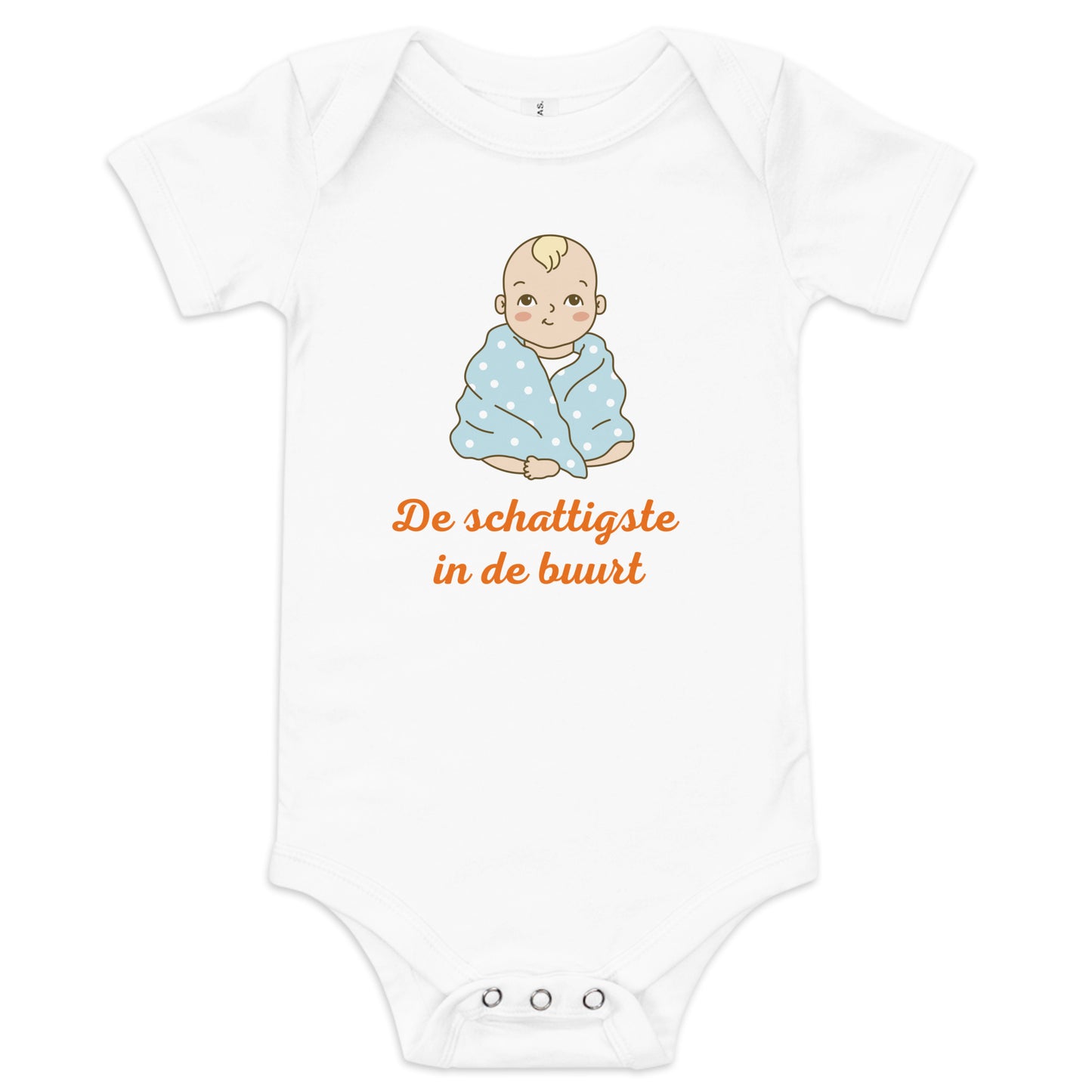 Unisex Baby Bodysuit "De Schattigste in de Buurt" - Zacht en Stijlvol