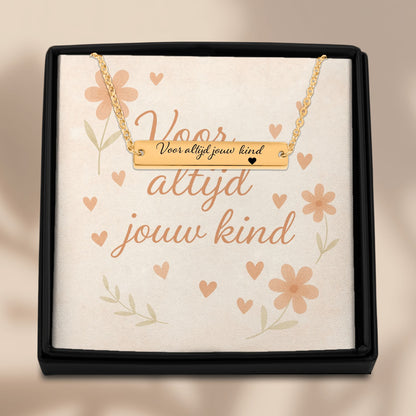 Voor Altijd Jouw Kind – Gegraveerde Mama-Ketting