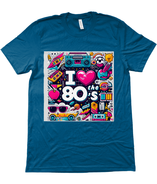 Retro "I Love the 80's" T-shirt - Iconische Jaren '80 Stijl