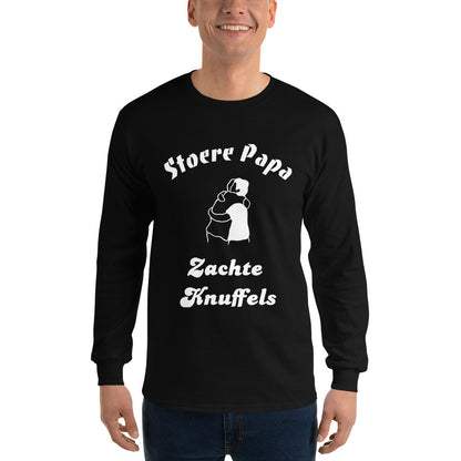 Lange Mouwen T-shirt - "Stoere Papa, Zachte Knuffels"