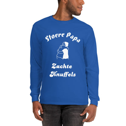 Lange Mouwen T-shirt - "Stoere Papa, Zachte Knuffels"