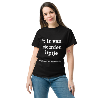 Stijlvol West-Vlaams T-shirt - 't is van lek mien liptje