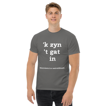 Stijlvol West-Vlaams T-shirt - 'k zyn 't gat in