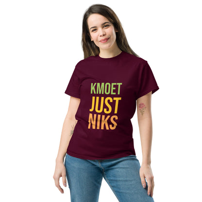 KMOET Just Niks T-Shirt - Comfortabel en Stijlvol Statement