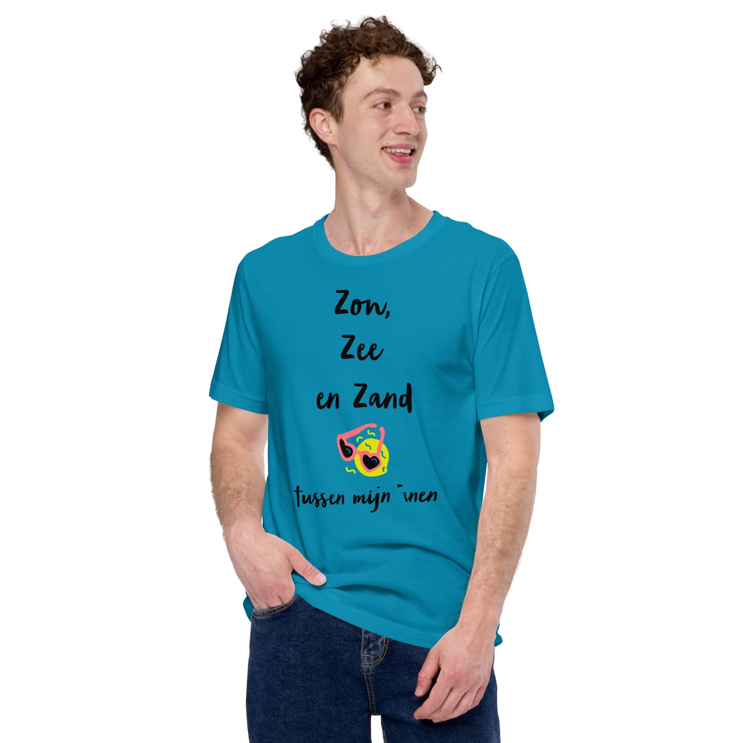 Zomers T-shirt - "Zon, Zee en Zand tussen mijn Tenen"