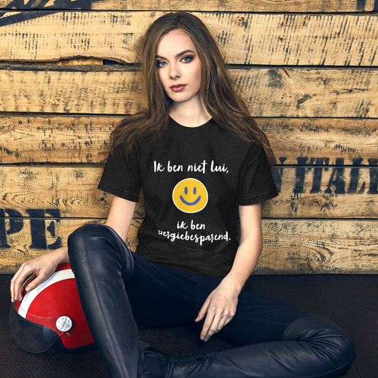 Humoristisch T-shirt - "Ik Ben Niet Lui, Ik Ben Energiebesparend"