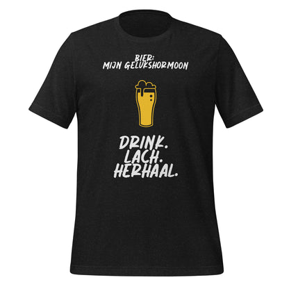 T-shirt - "Bier: Mijn Gelukshormoon - Drink. Lach. Herhaal."