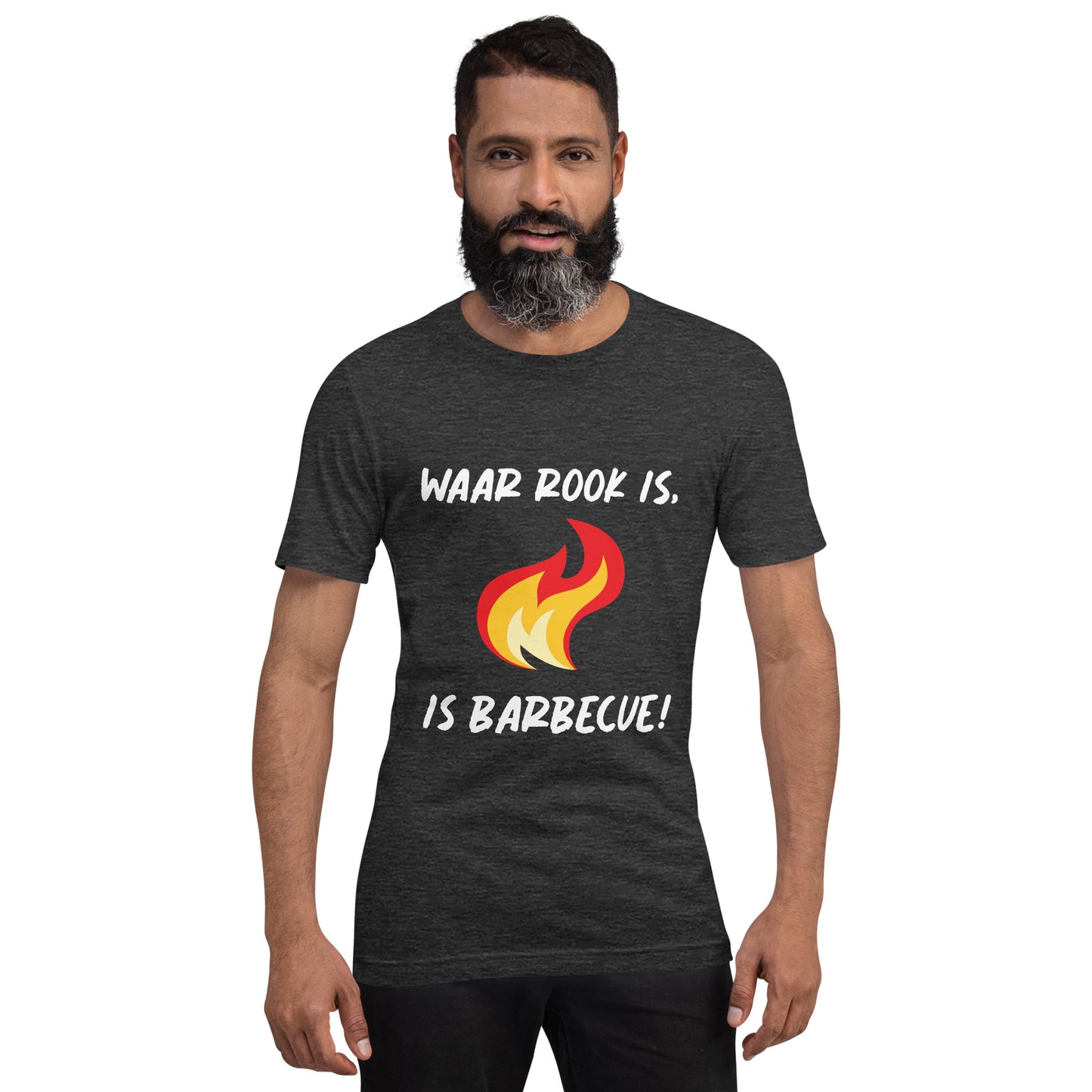 Humoristisch BBQ T-shirt - "Waar Rook Is, Is Barbecue!"