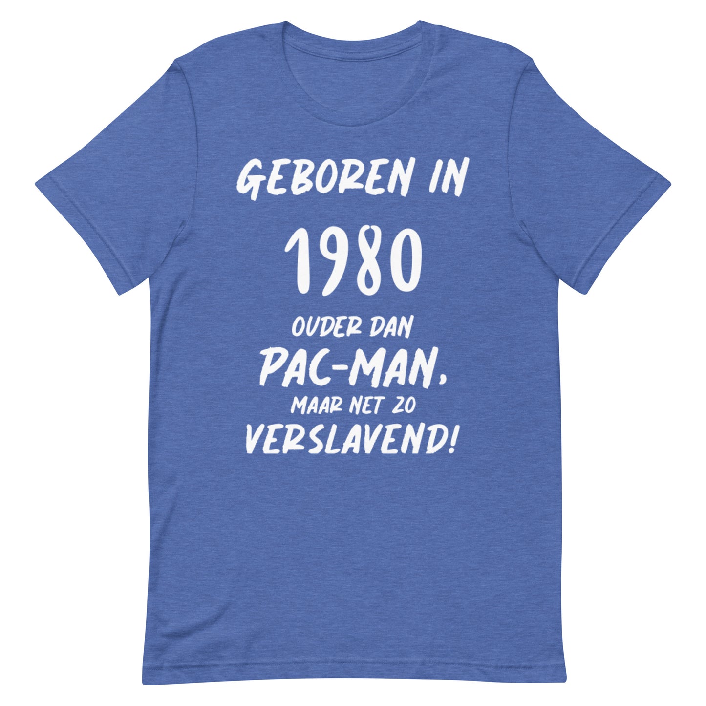 Retro T-shirt - "Geboren in 1980, Ouder dan Pac-Man, maar net zo Verslavend!"