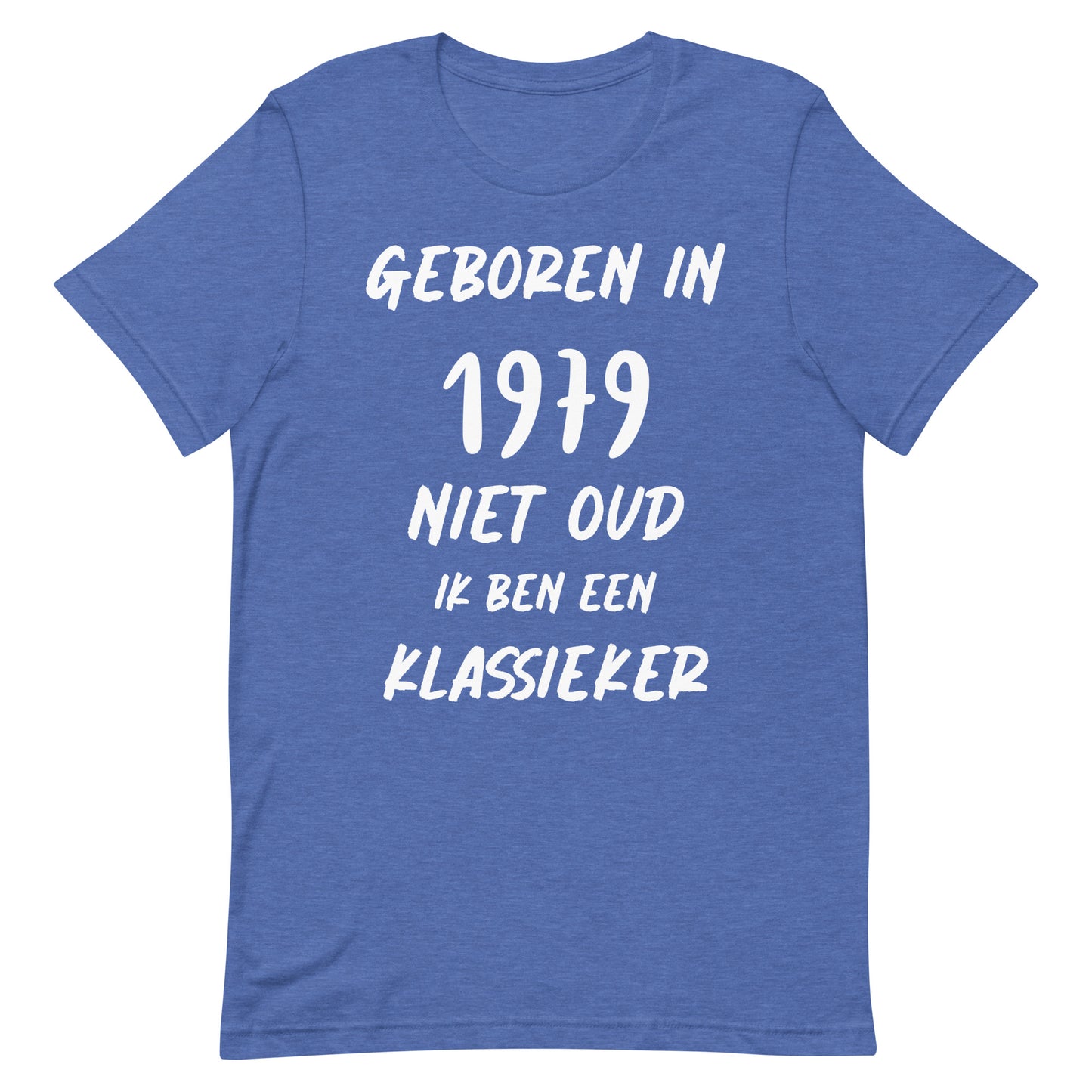 Retro T-shirt - "Geboren in 1979, Niet Oud, Ik Ben een Klassieker!"