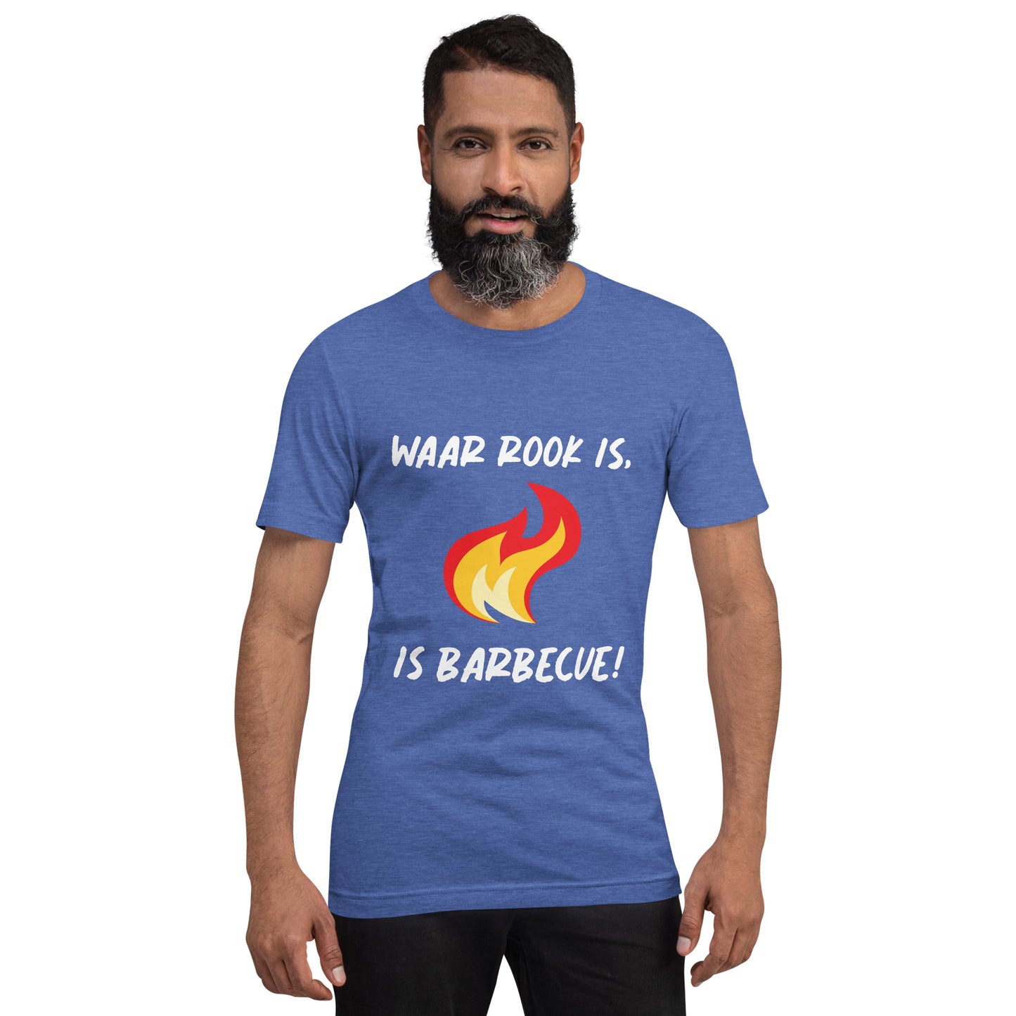 Humoristisch BBQ T-shirt - "Waar Rook Is, Is Barbecue!"