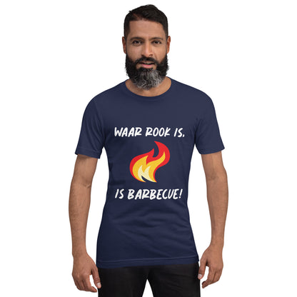 Humoristisch BBQ T-shirt - "Waar Rook Is, Is Barbecue!"