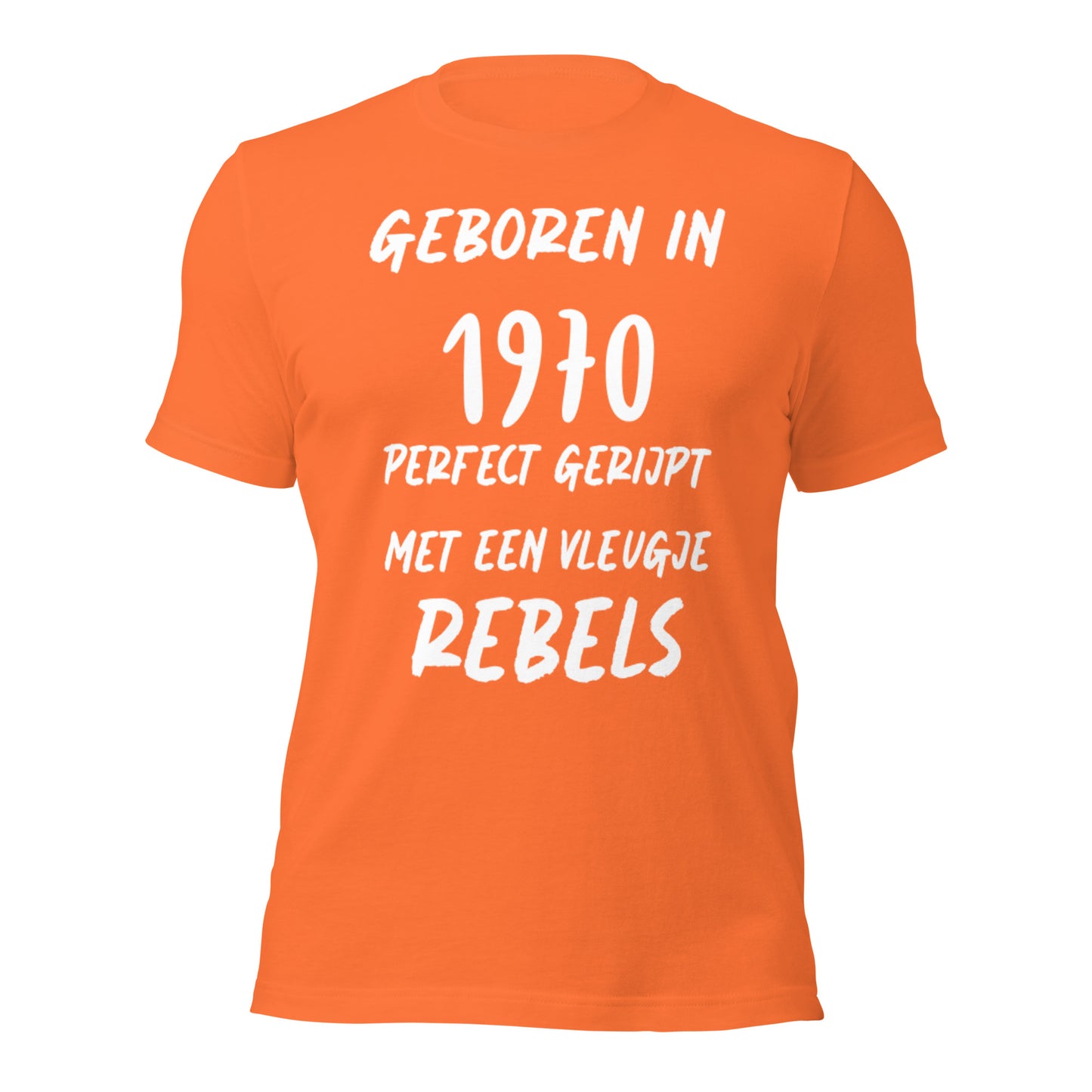 Retro T-shirt - "Geboren in 1970, Perfect Gerijpt met een Vleugje Rebels"