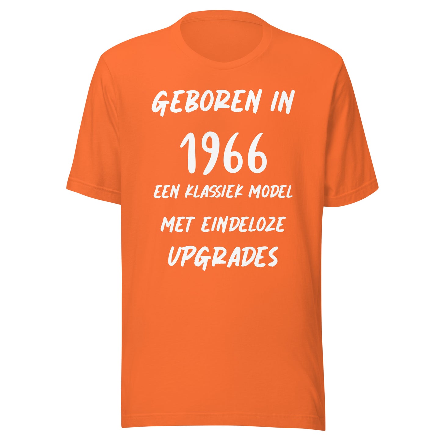 Retro T-shirt - "Geboren in 1966, Een Klassiek Model met Eindeloze Upgrades"