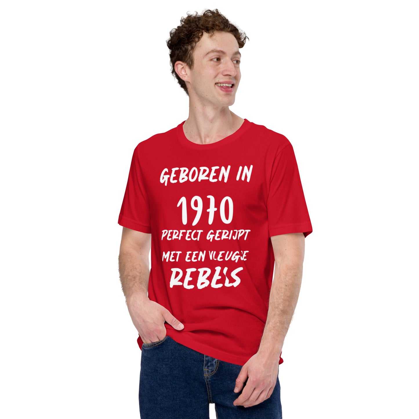 Retro T-shirt - "Geboren in 1970, Perfect Gerijpt met een Vleugje Rebels"