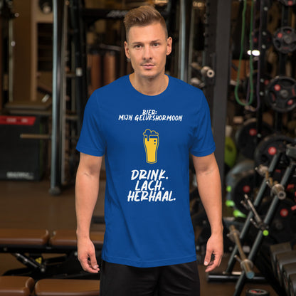 T-shirt - "Bier: Mijn Gelukshormoon - Drink. Lach. Herhaal."