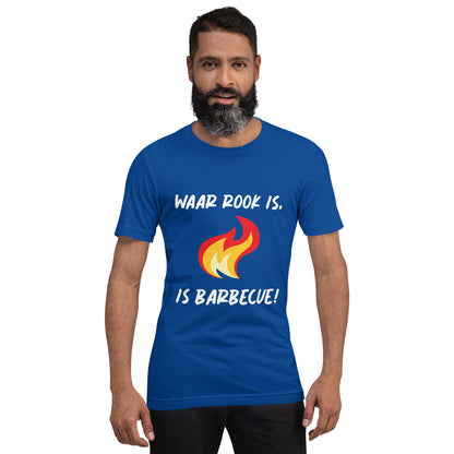 Humoristisch BBQ T-shirt - "Waar Rook Is, Is Barbecue!"