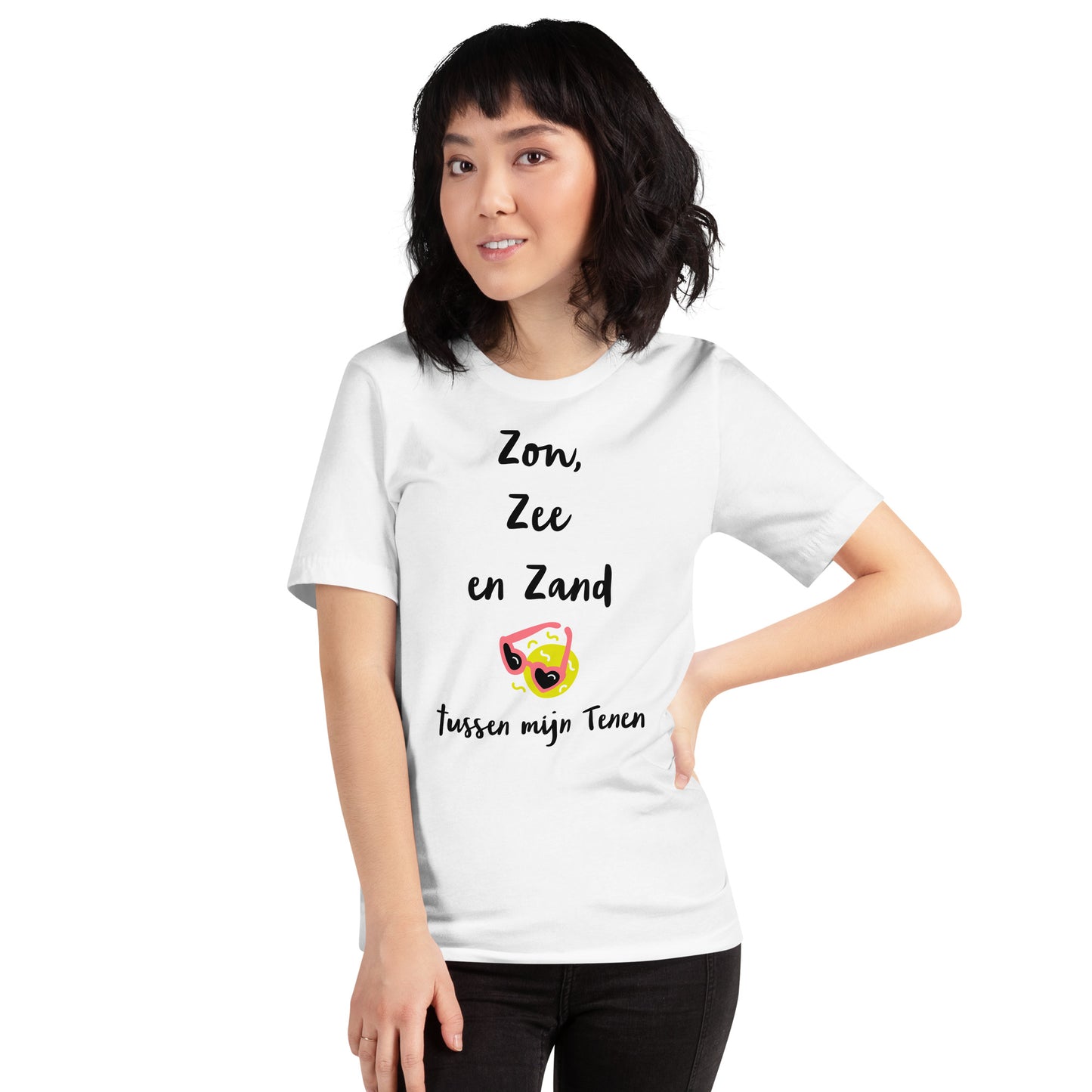 Zomers T-shirt - "Zon, Zee en Zand tussen mijn Tenen"